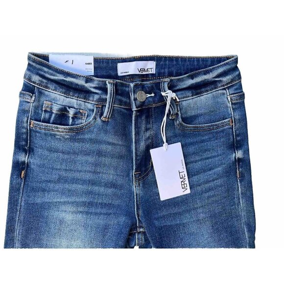 Vervet By Flying Monkey Amber Mid-Rise Skinny Jeans for Women - Size 26 - Picture 13 of 16